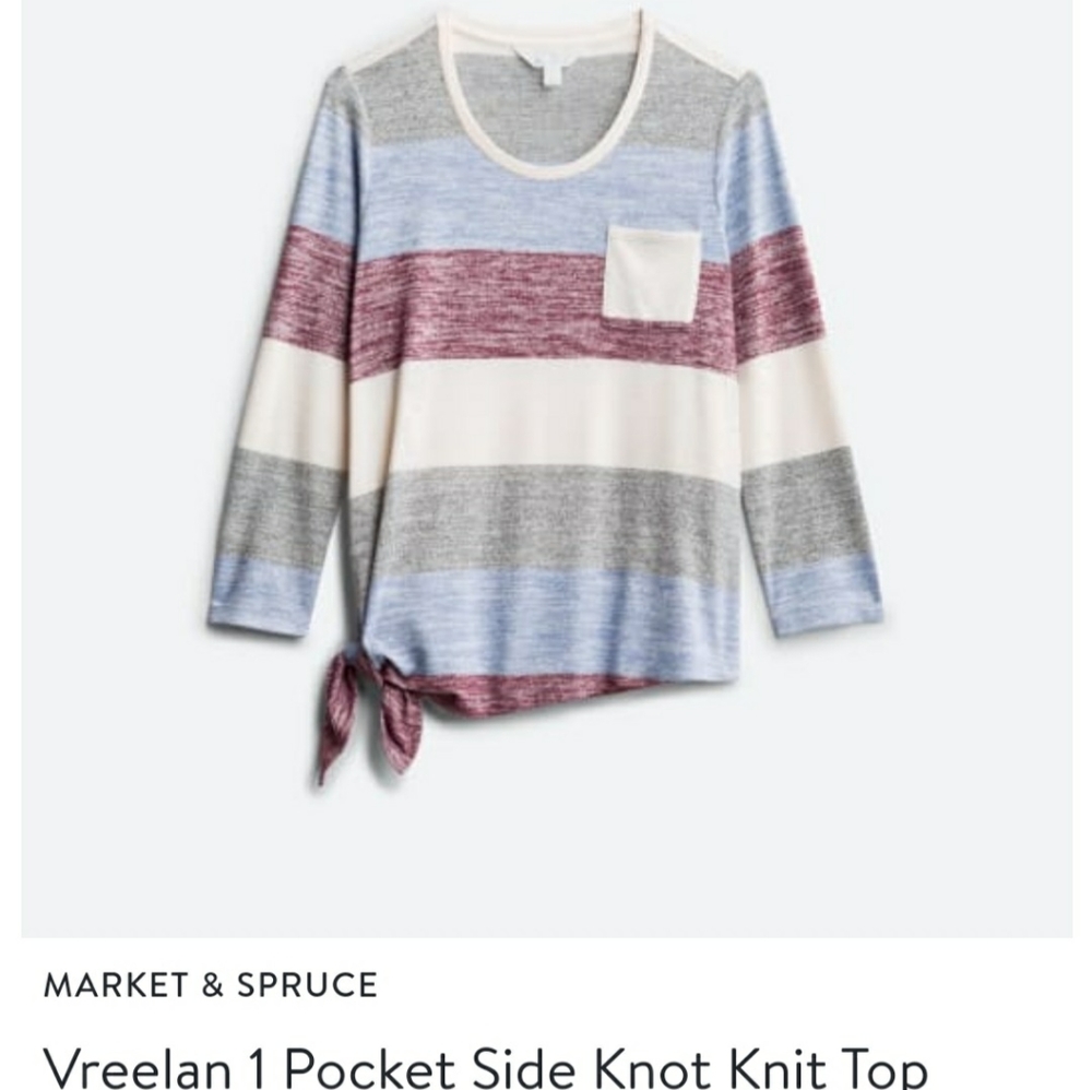 Market & Spruce Stitch Fix Vreelan Side Knot Top